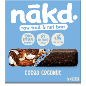 Nakd Cocoa Coconut 4 x 35 g  expirace